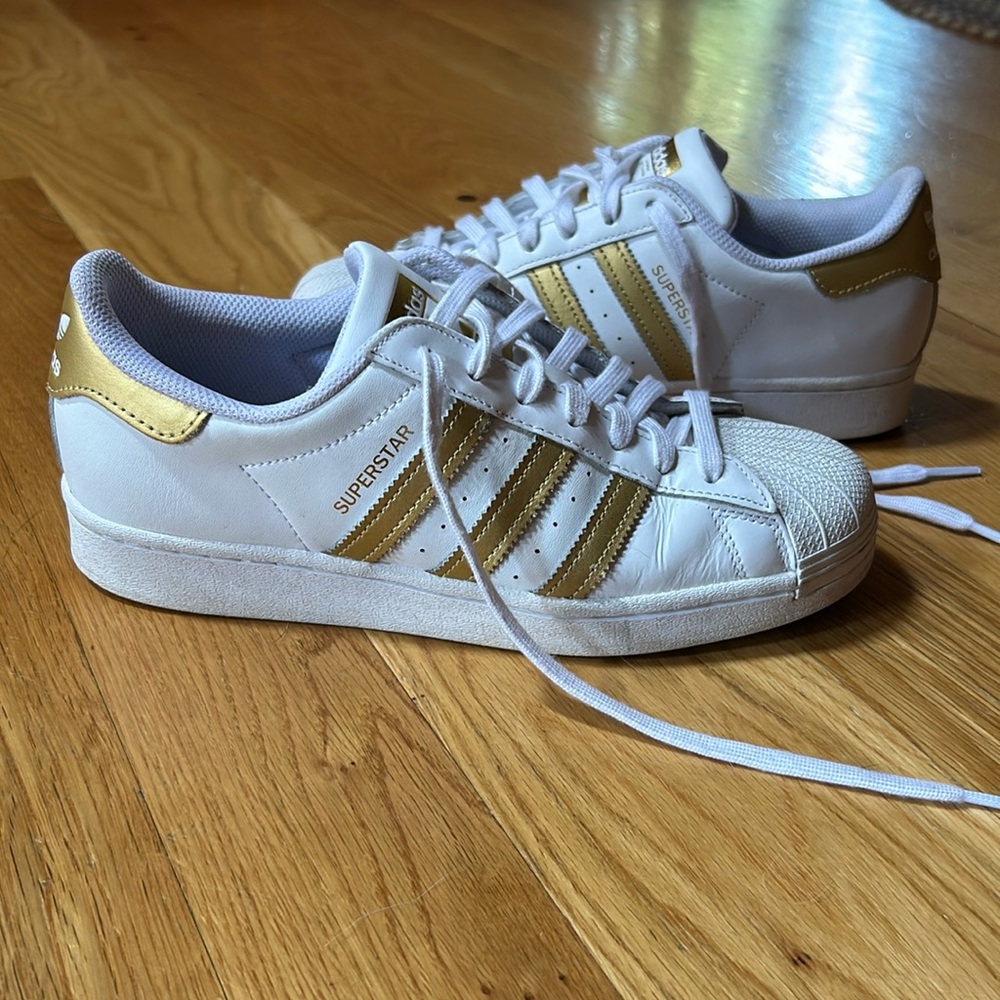 Unisex Adidas Superstar Mettalic Gold